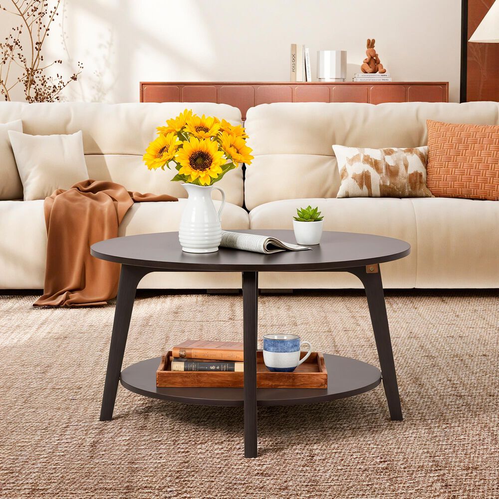 FDW 31.5" Round Coffee Table in Grey, , large
