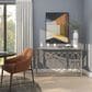 Maple and Jade Overlapping Rings Pillar 3 Plate Geometric Decorative Candelabra in Silver, , large
