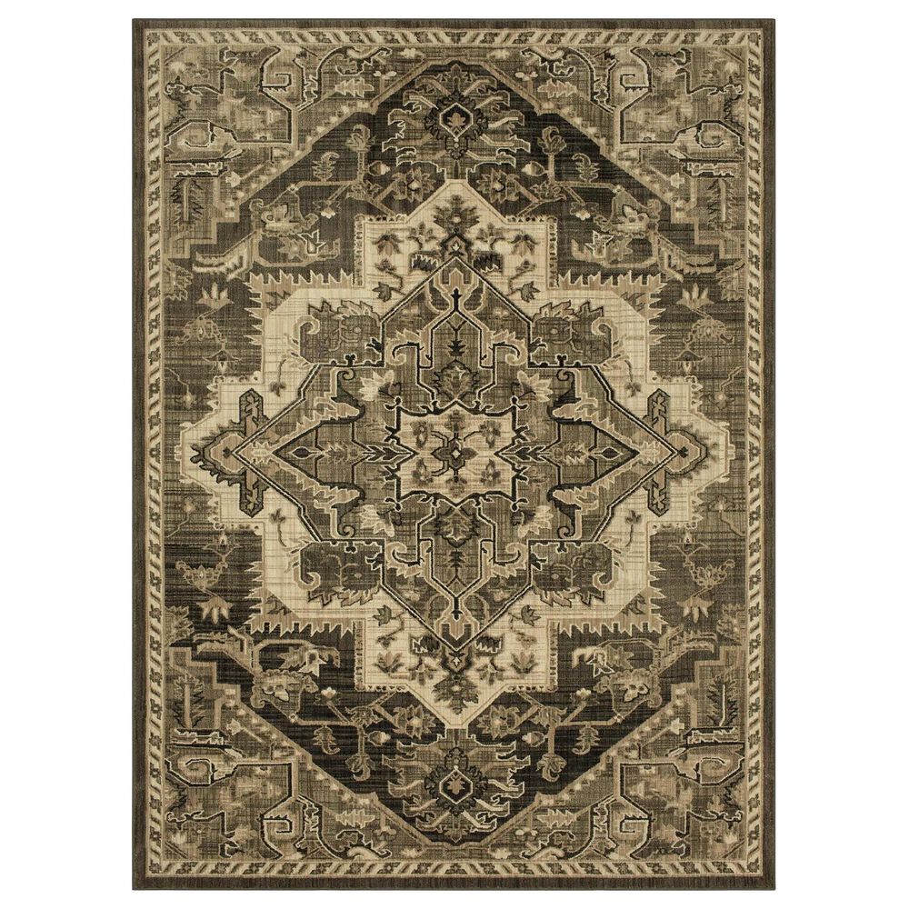 Karastan Elements Augustine 91643-90121 9"6" x 12"11" Onyx Area Rug, , large