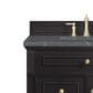 James Martin Vanities Lorelai 36" Single Vanity in Black Onyx with 3 cm Parisien Bleu Quartz Top, , large