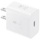 Samsung 25W Super Fast Charging Wall Charger with USB-C Cable in White, , large