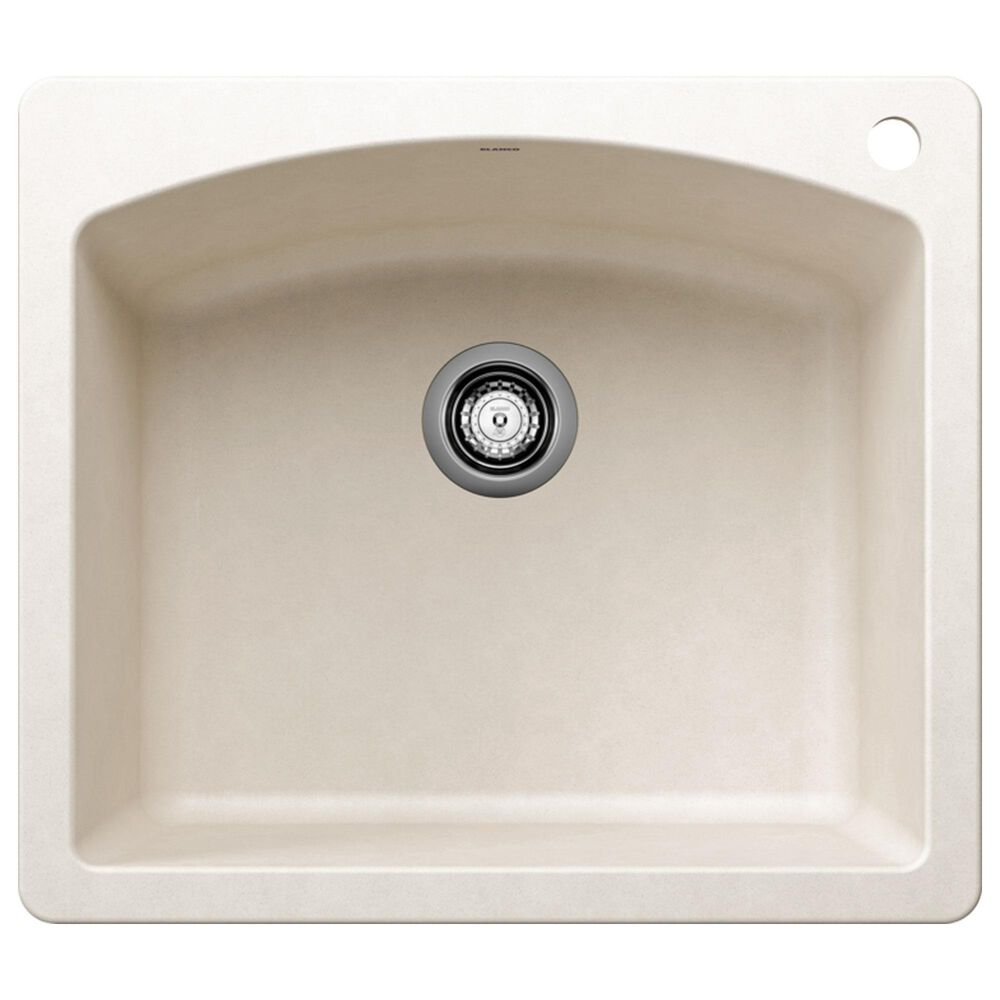 Blanco Diamond 25" Single Bowl Kitchen Sink in Soft White, , large