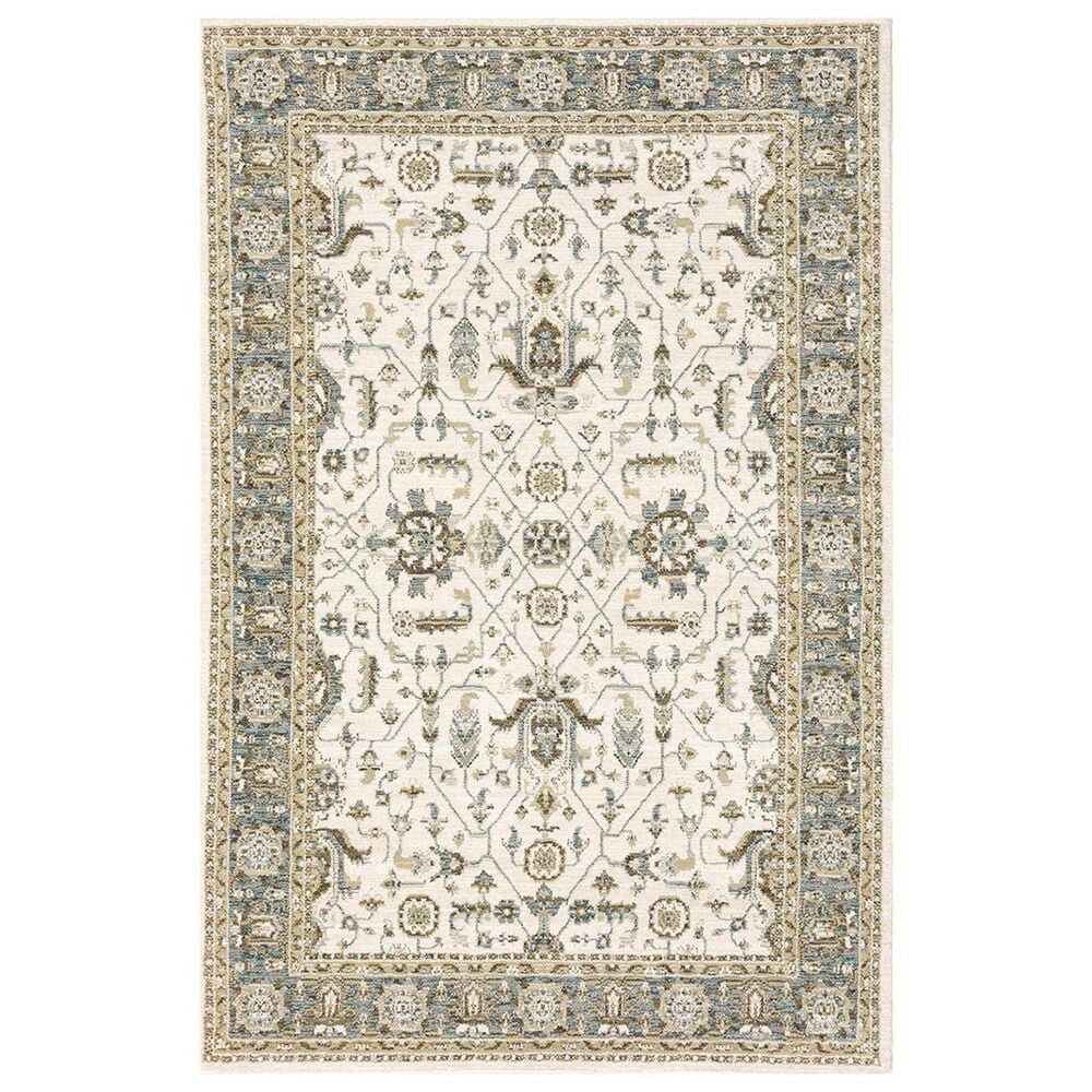 Oriental Weavers Andorra 9537P 3"3" x 5"2" Ivory Area Rug, , large