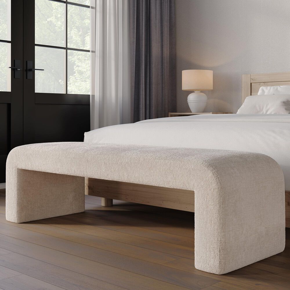 Waltham Sophia Large Bench in Natural, , large