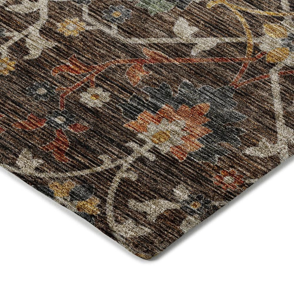 Dalyn Rug Company Silk Road Chocolate, Beige, Copper, Gold, Sage, Navy and Paprika 1&#39;8&quot; x 2&#39;6&quot; Area Rug, , large