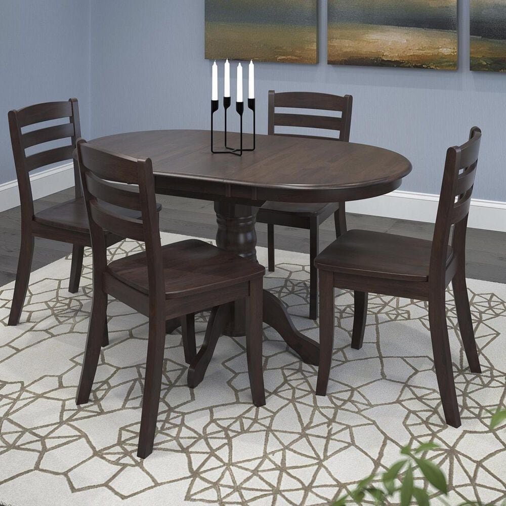 CorLiving Dillon Pedestal Dining Table in Cappuccino - Table Only, , large