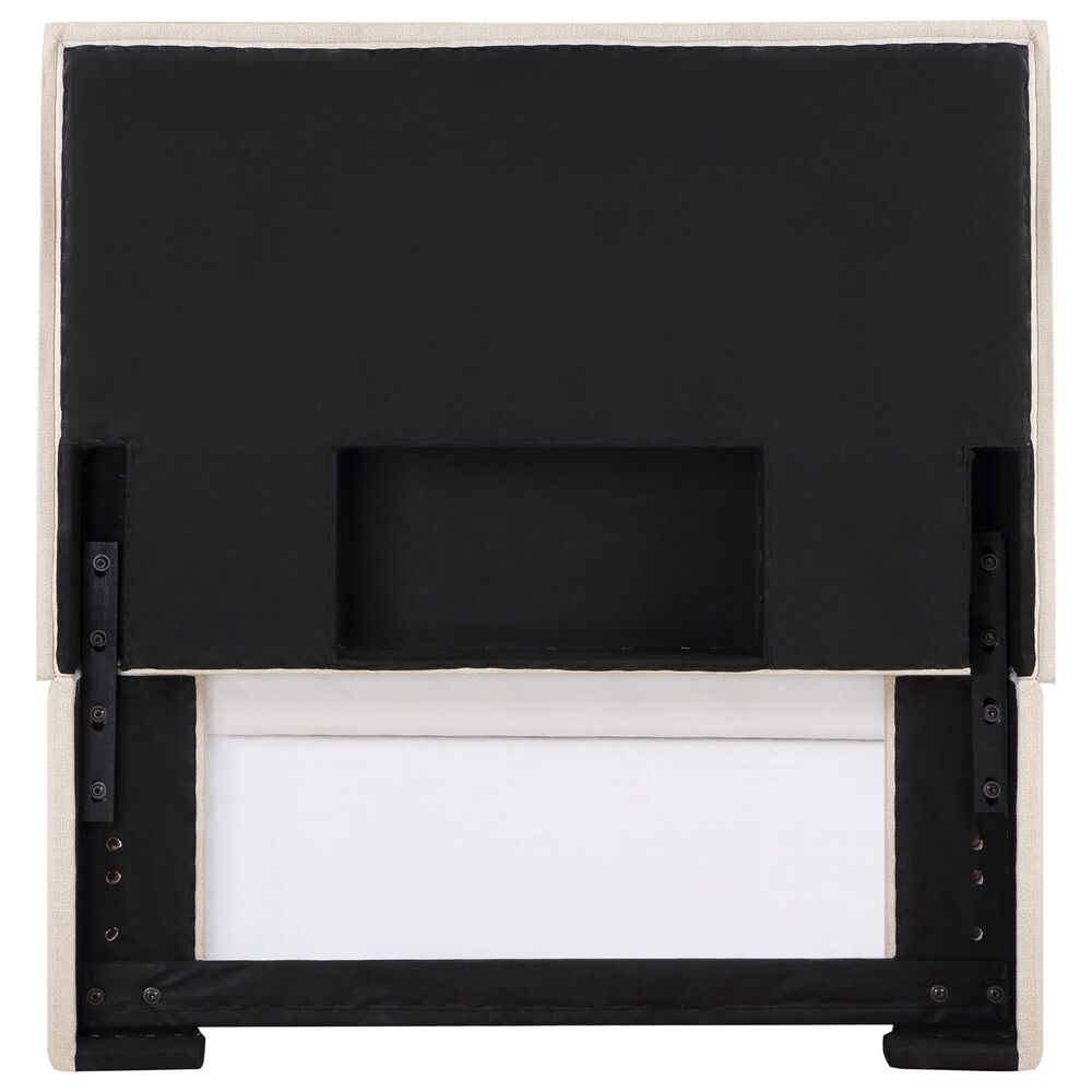 Pacific Landing Izzy Twin Upholstered Headboard in Sand, , large