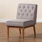 Baxton Studio Riordan Side Chair with Grey Cushion in Walnut Brown, , large