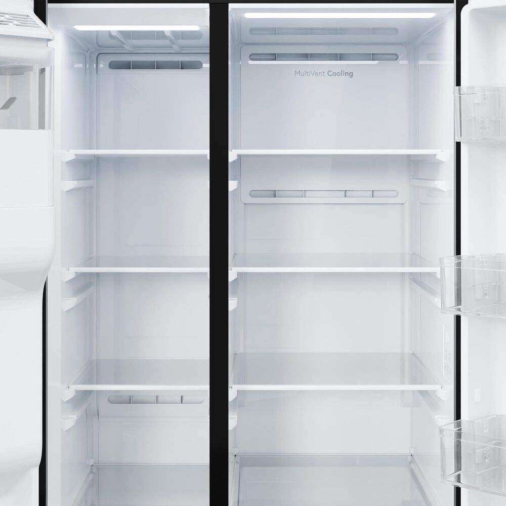 GE Appliances 24 Cu. Ft. Counter-Depth Side-By-Side Refrigerator with Extra Tall Dispenser and Energy Star in Fingerprint Resistant Stainless Steel, , large