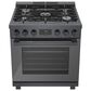 Bosch 30" Freestanding Gas Range in Black Stainless Steel, , large