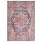 57 Grand by Nicole Curtis Series 1 2" x 6" Brick Red and Blue Runner, , large