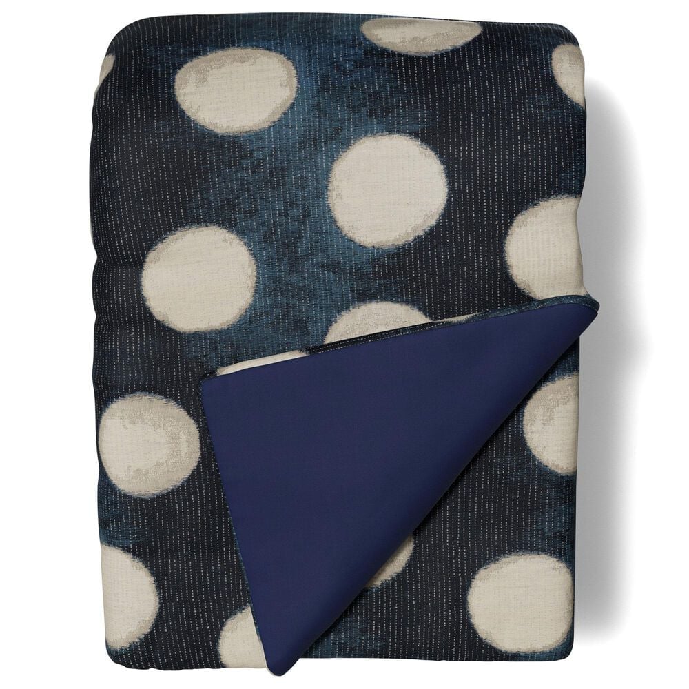 Ann Gish Eclipse 96" x 50" Throw in Blue and Silver, , large