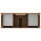 James Martin Brittany 60" Single Bathroom Vanity in Pecan with 3 cm Siberian Silestone Top, Rectangular Sink and FreePower Wireless Charger, , large
