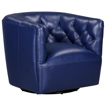 Italiano Furniture Cambria Mira Swivel Chair in Blue, , large