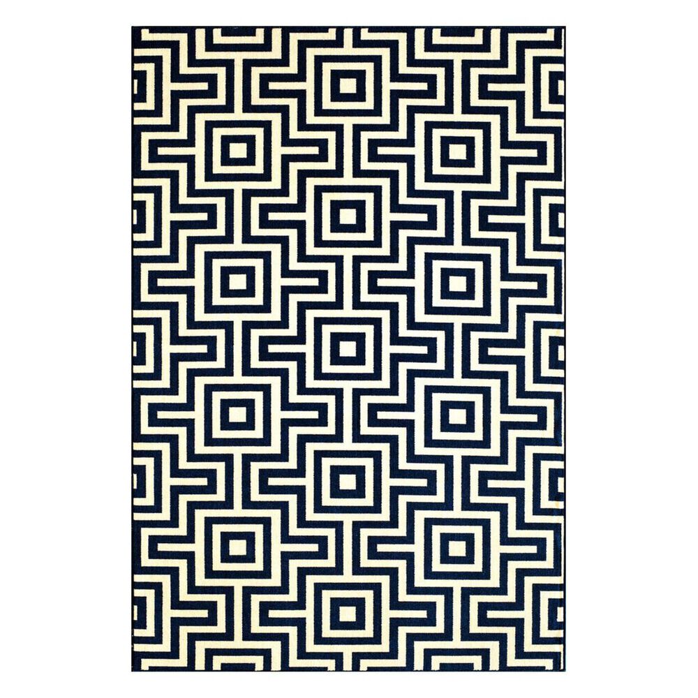 Momeni Baja BAJ-10 7'10" x 10'10" Navy Area Rug, , large