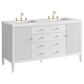 James Martin Vanities Myrrin 60" Double Vanity in Bright White with 3 cm White Zeus Quartz Top, , large