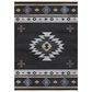 Dalyn Rug Company Phoenix PH4 8" x 10" Black Indoor/Outdoor Area Rug, , large