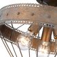 Golden Lighting Ferris 3-Light Semi-Flush in Copper Patina, , large