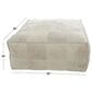 Maple and Jade 35" Low Profile Square Stuffed Pouf in Gray, , large