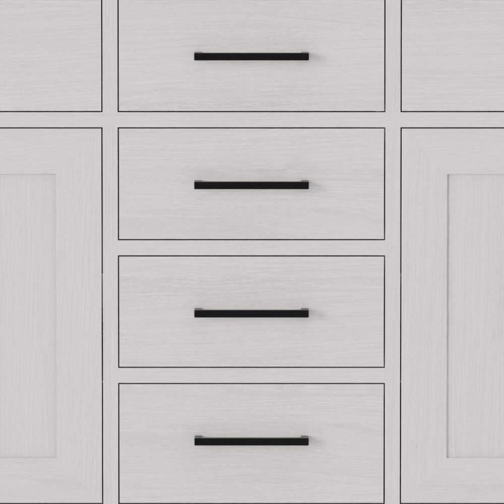 Lexora Home Abbey 60" Double Bathroom Vanity in White Oak with 2 cm White Quartz Top and Rectangular Sinks, , large