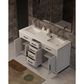 Lexora Home Abbey 60" Double Bathroom Vanity in White Oak with 2 cm White Quartz Top and Rectangular Sinks, , large
