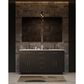 Lexora Home Abbey 60" Double Bathroom Vanity in Black Oak with 2 cm White Quartz Top and Rectangular Sinks, , large