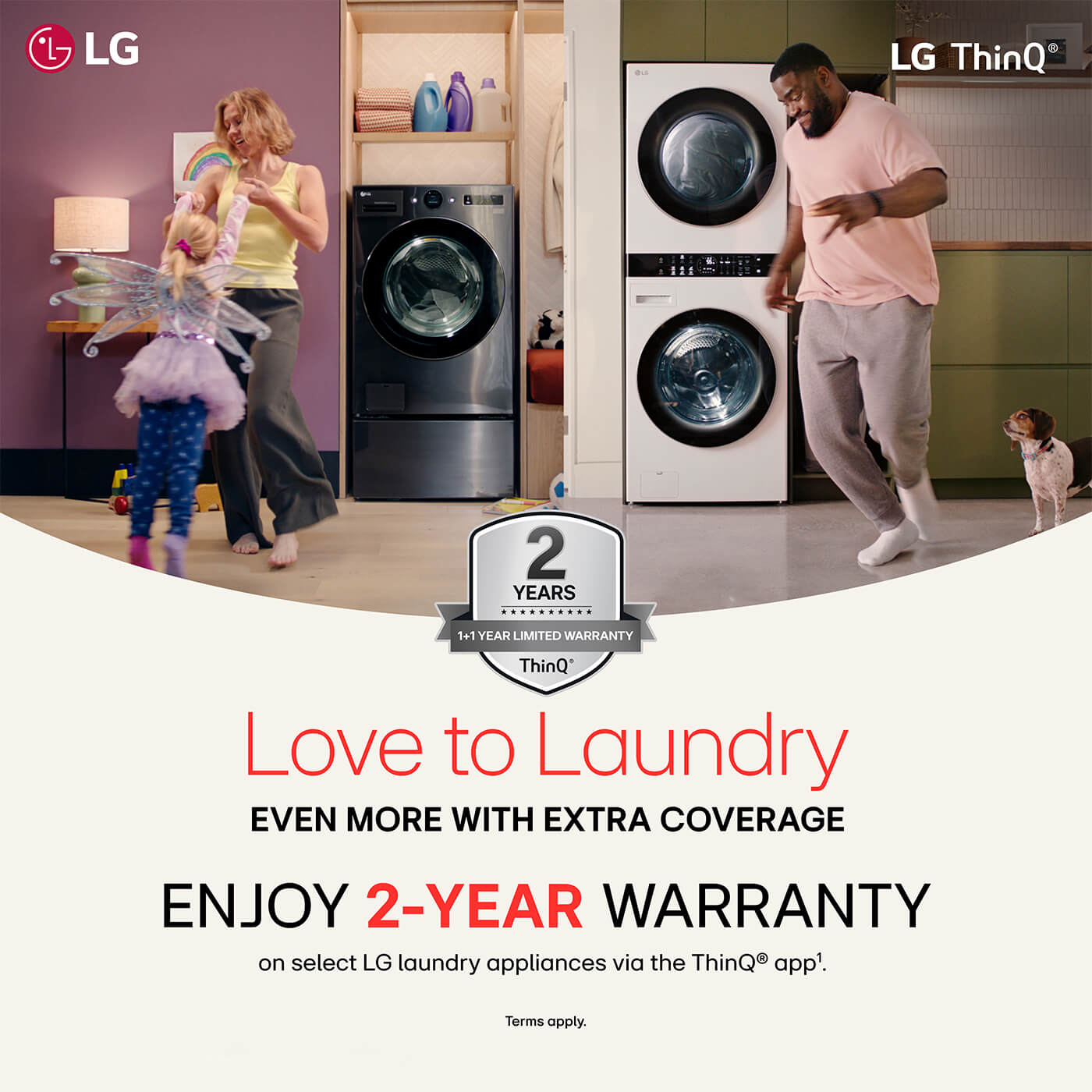 lg laundry promotion for an extra year warranty