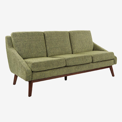 OSP Home Davenport Stationary Sofa in Olive
