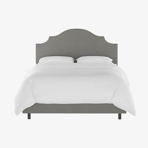 Skyline Furniture Twin Bed in Linen Grey