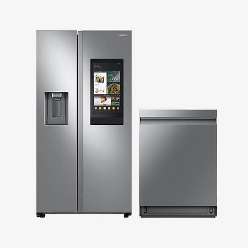 Samsung Refrigerator and Dishwasher Appliance Package