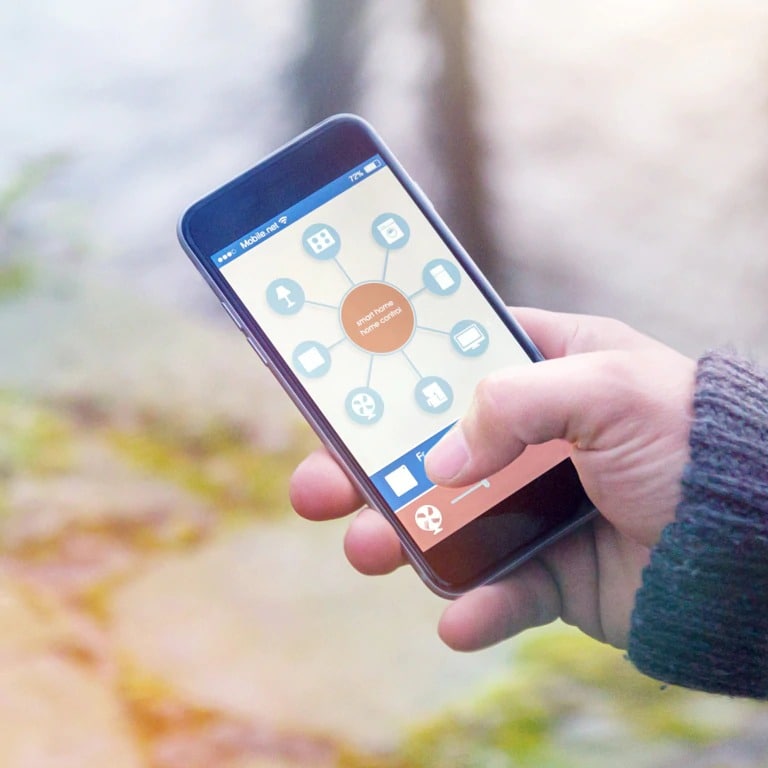 Smart Home app open on mobile device