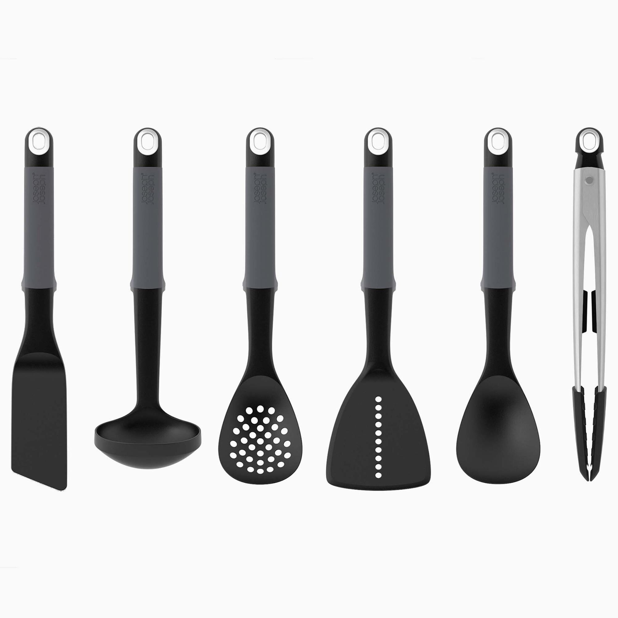 最安値 Joseph Joseph ツールセット エレベート グレー ブラック Joseph Joseph Elevate 6-Piece Utensil Set in Grey