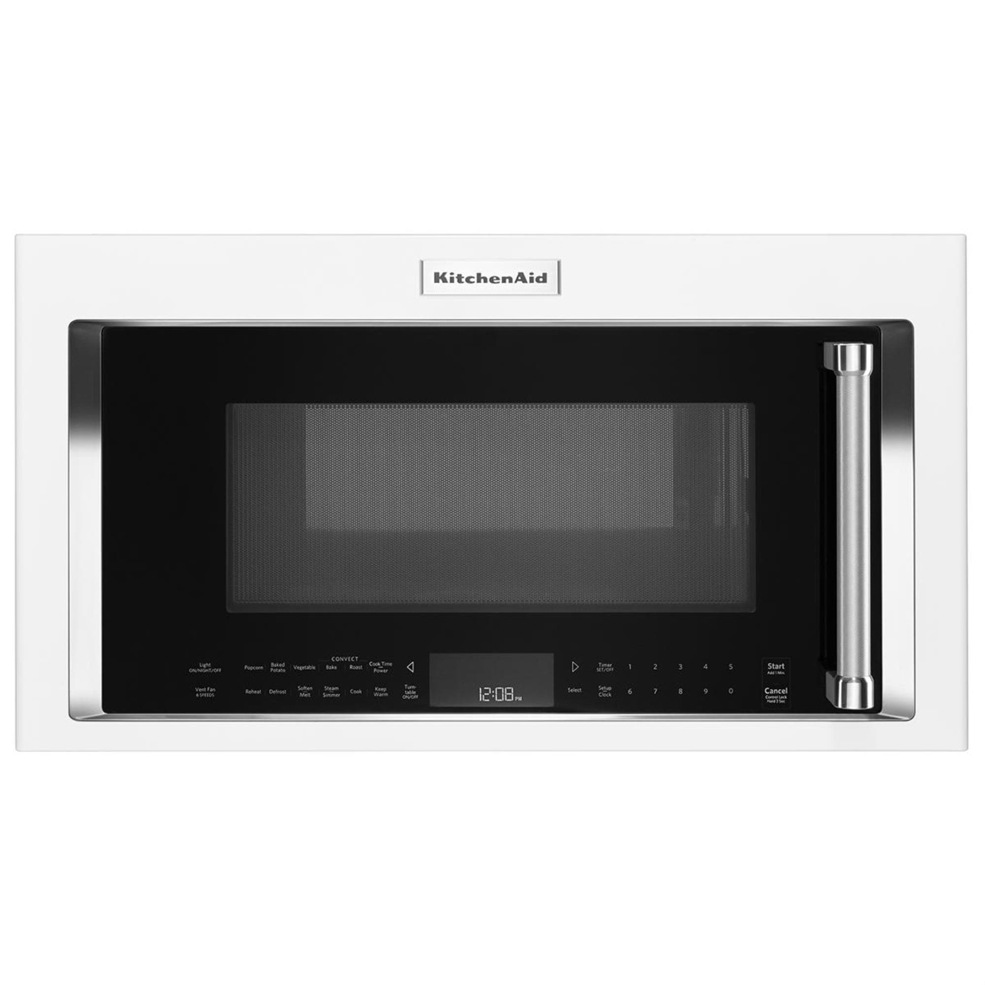 KitchenAid 1.9 Cu. Ft. OvertheRange Microwave in White Nebraska Furniture Mart