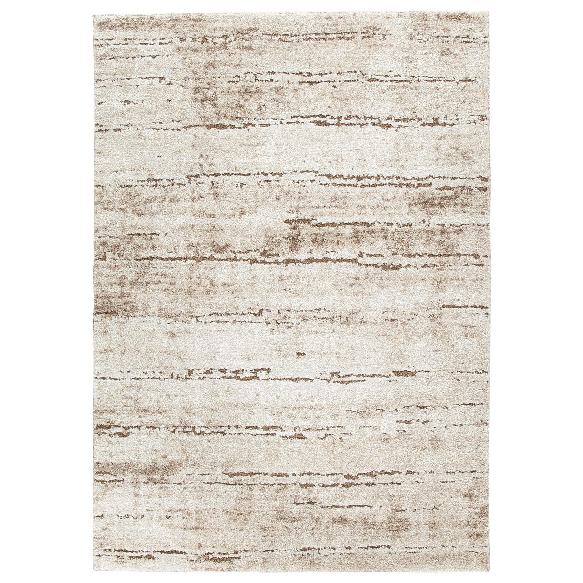 Ashley Kasney 5' x 7' Cream and Brown Area Rug
