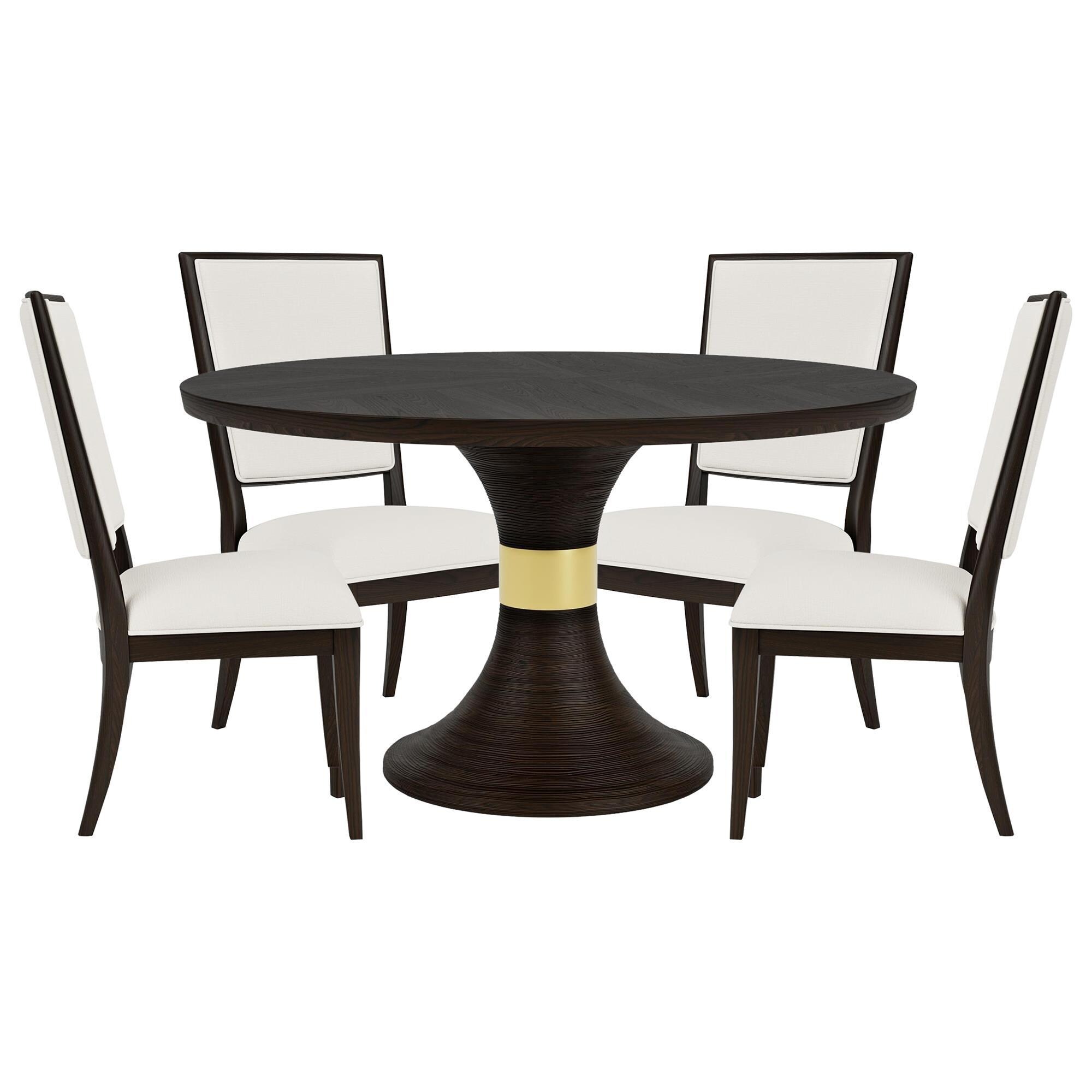 Shannon Hills Lydia 5Piece Round Dining Set in Cherry Shop NFM