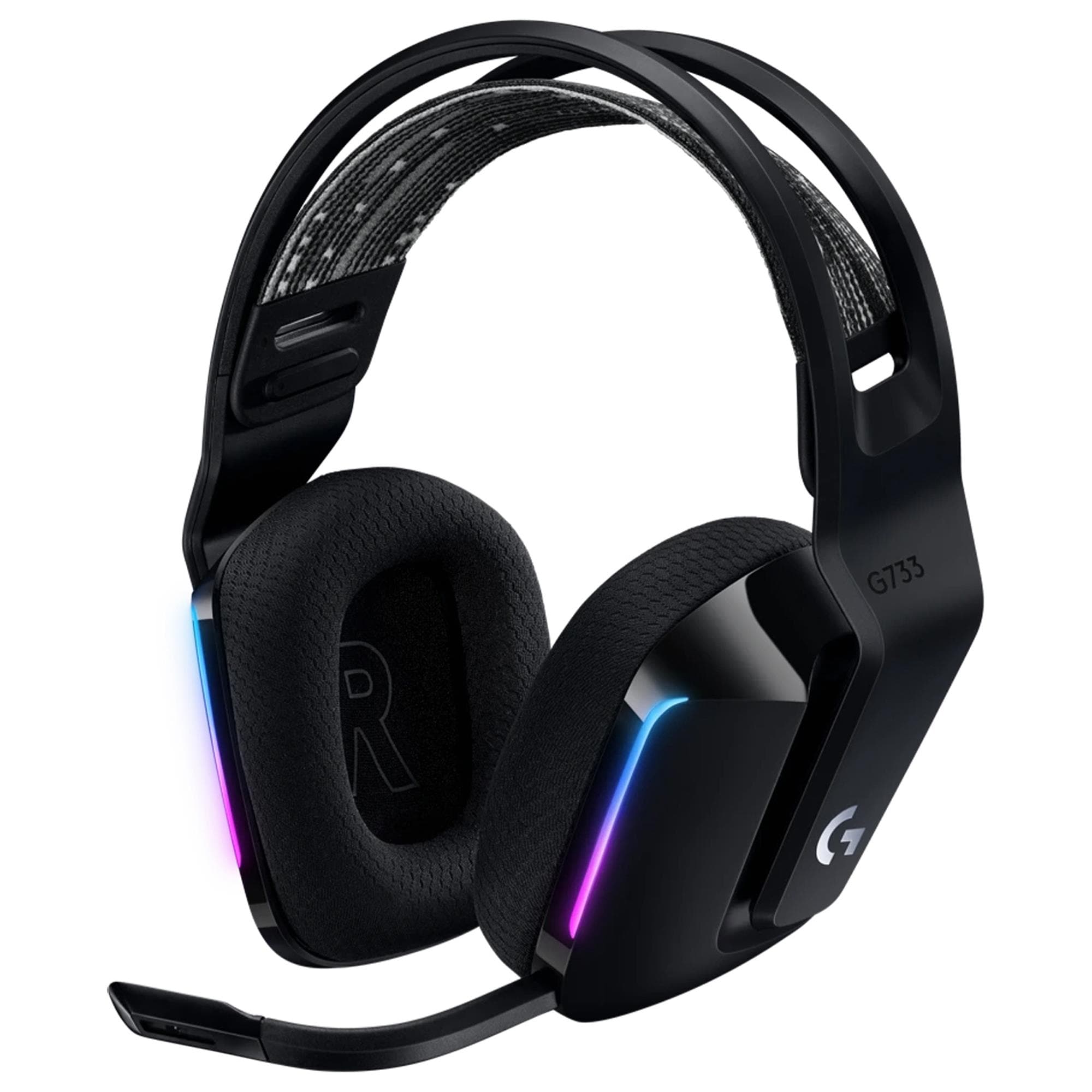 【新品未使用】Logicool G733 LIGHTSPEED 新型 Logitech G733 Lightspeed Wireless RGB Gaming Headset in Black
