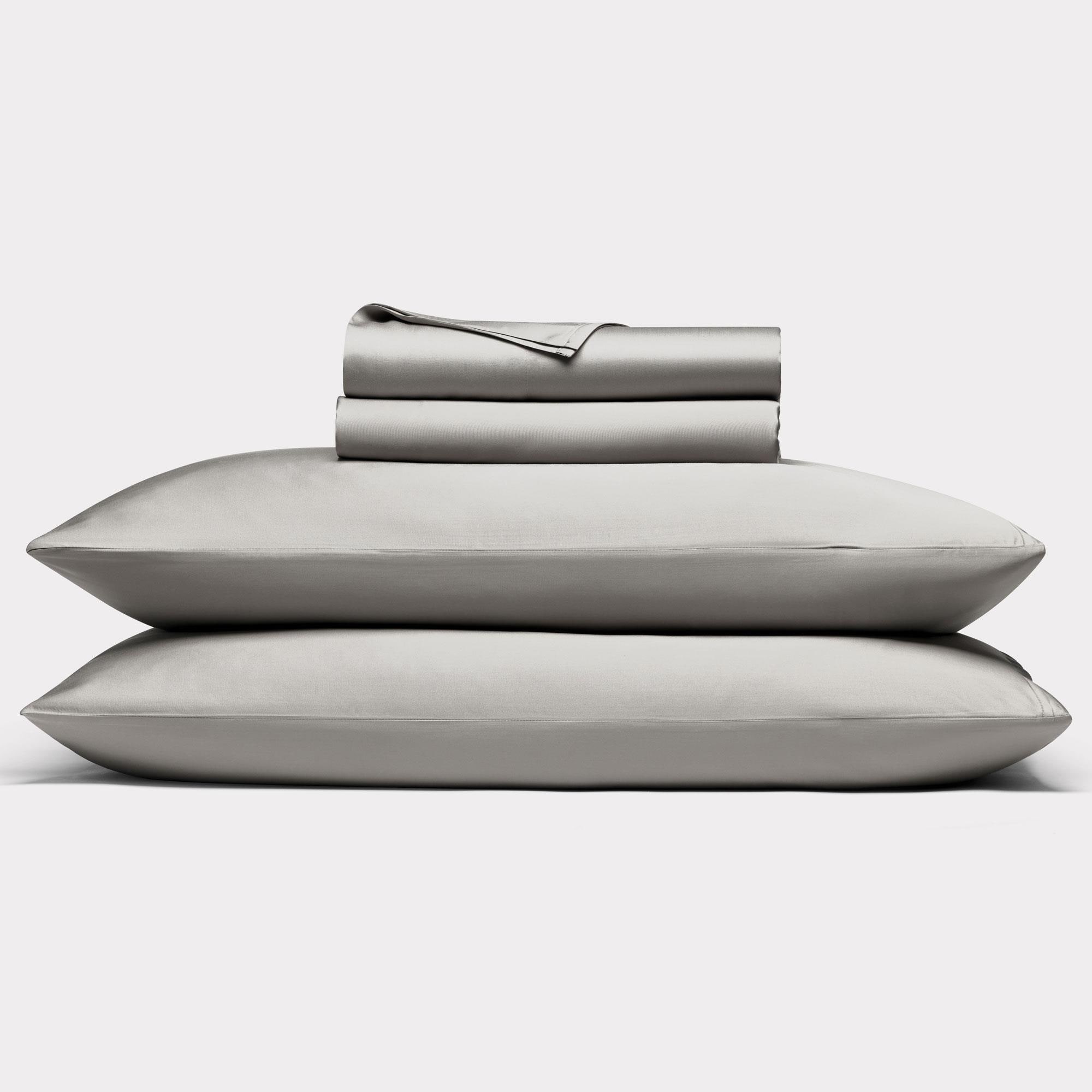 Cozy Earth Queen Bamboo Sheet Set in Light Grey