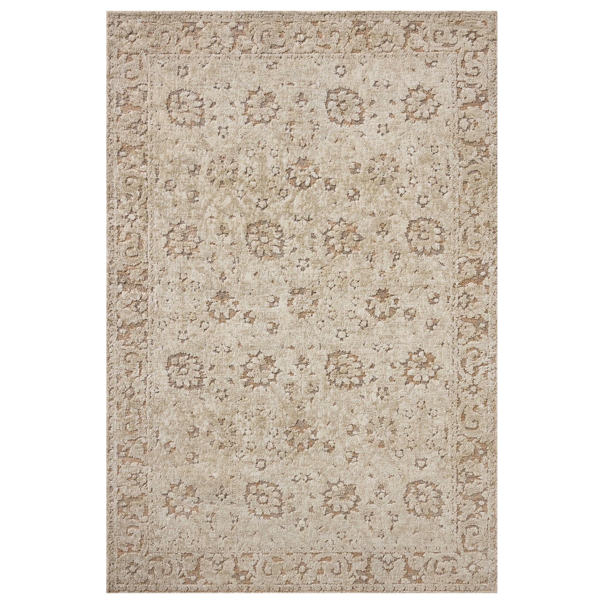 Loloi Percival Natural and Salmon 7'9