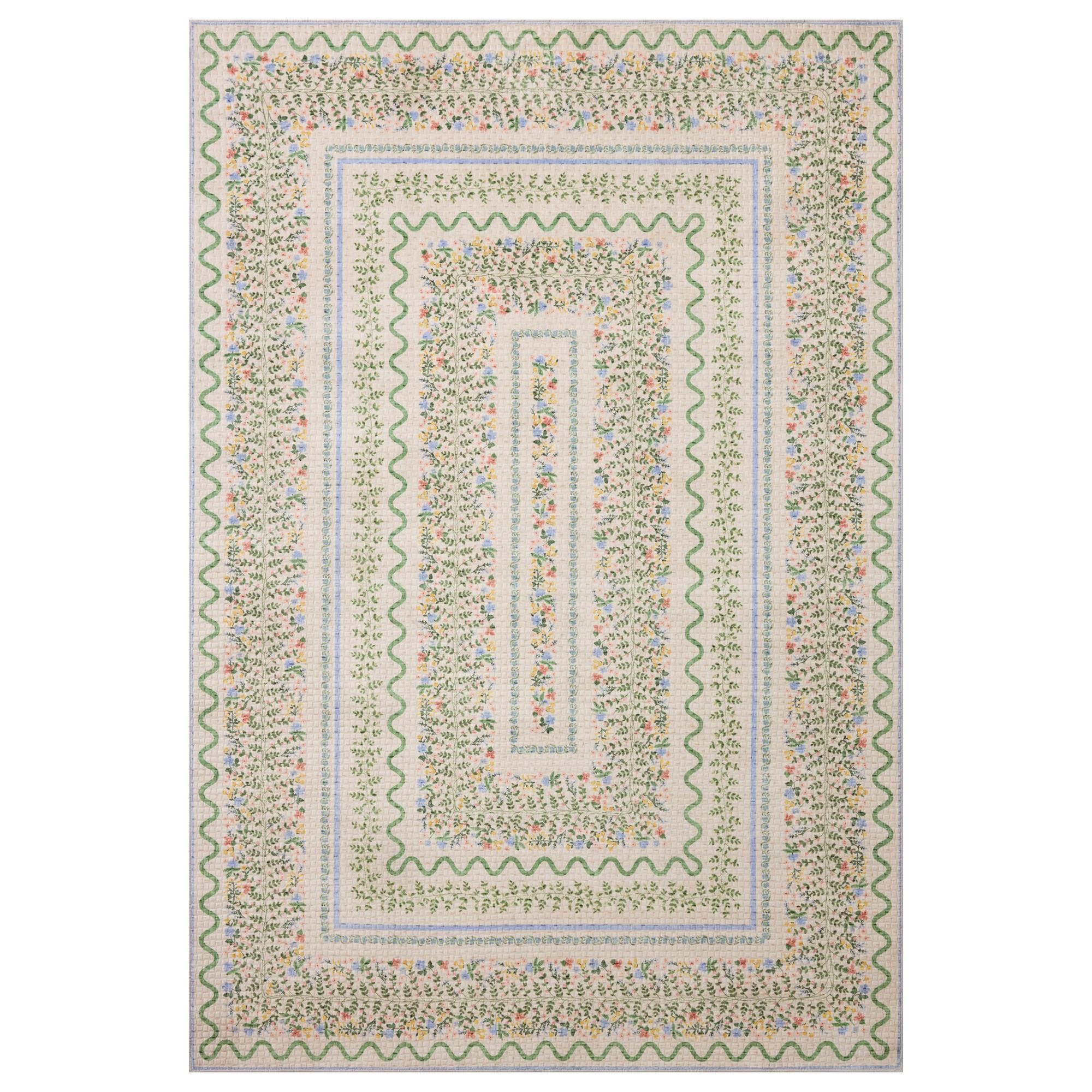 ●Mr. Doc Loui Rifle Paper Co. x Loloi Orchard Ivory and Multicolor 7'6