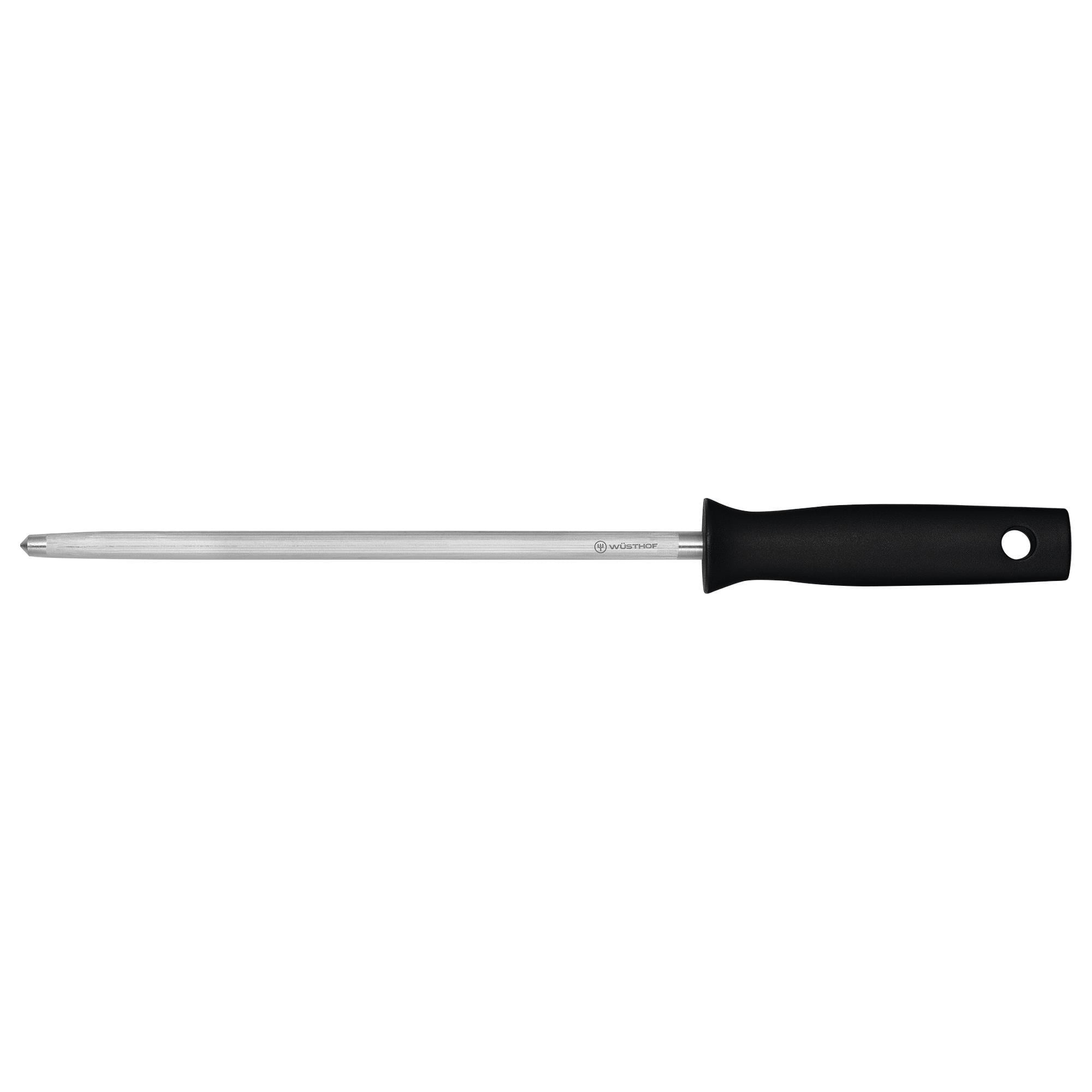 Wusthof 9" Honing Sharpener in Stainless Steel and Black