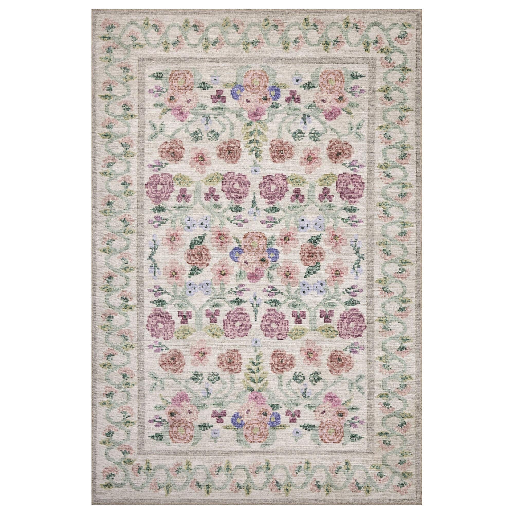 Rifle Paper Co. x Loloi Rosa 5' x 7'6