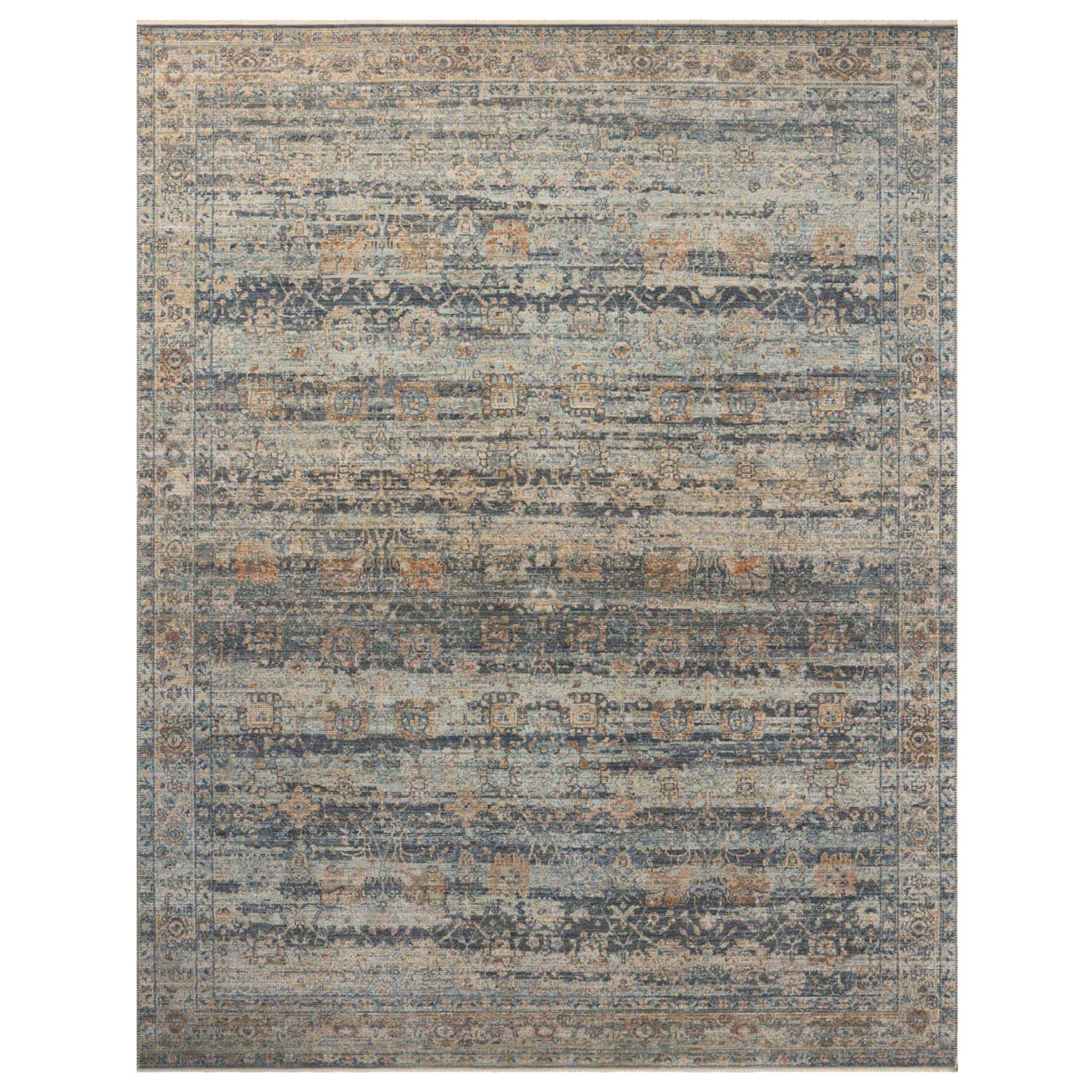 Loloi Heritage 12' x 12' Square Sky and Sunset Area Rug