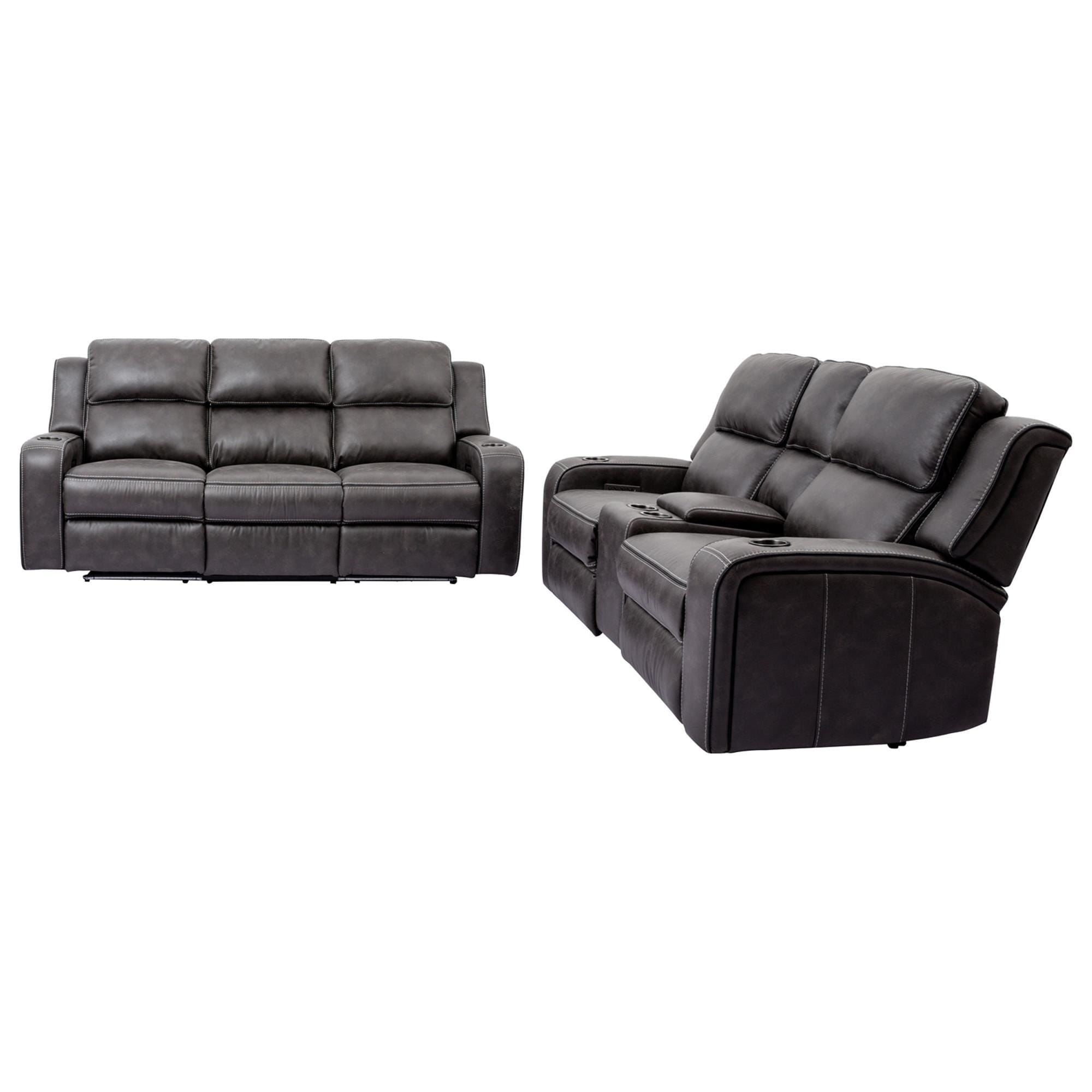 Oxford Furniture 2-Piece Power Reclining Living Room Set in Cowboy