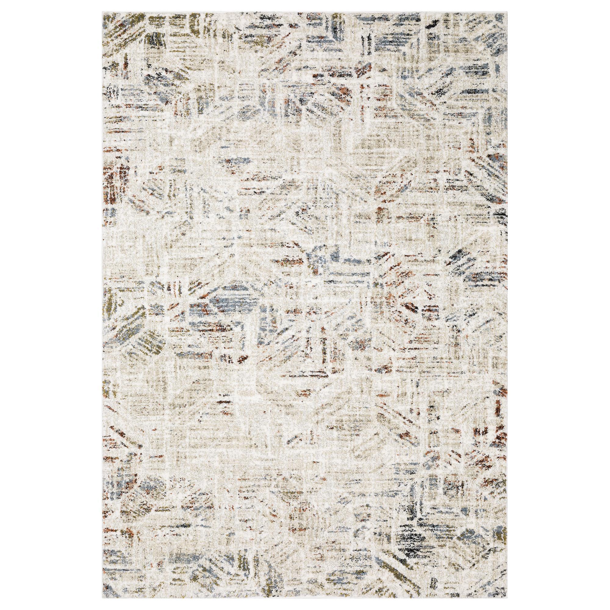 ROW by Oriental Weavers Gemma Beige, Blue and Rust 5'3