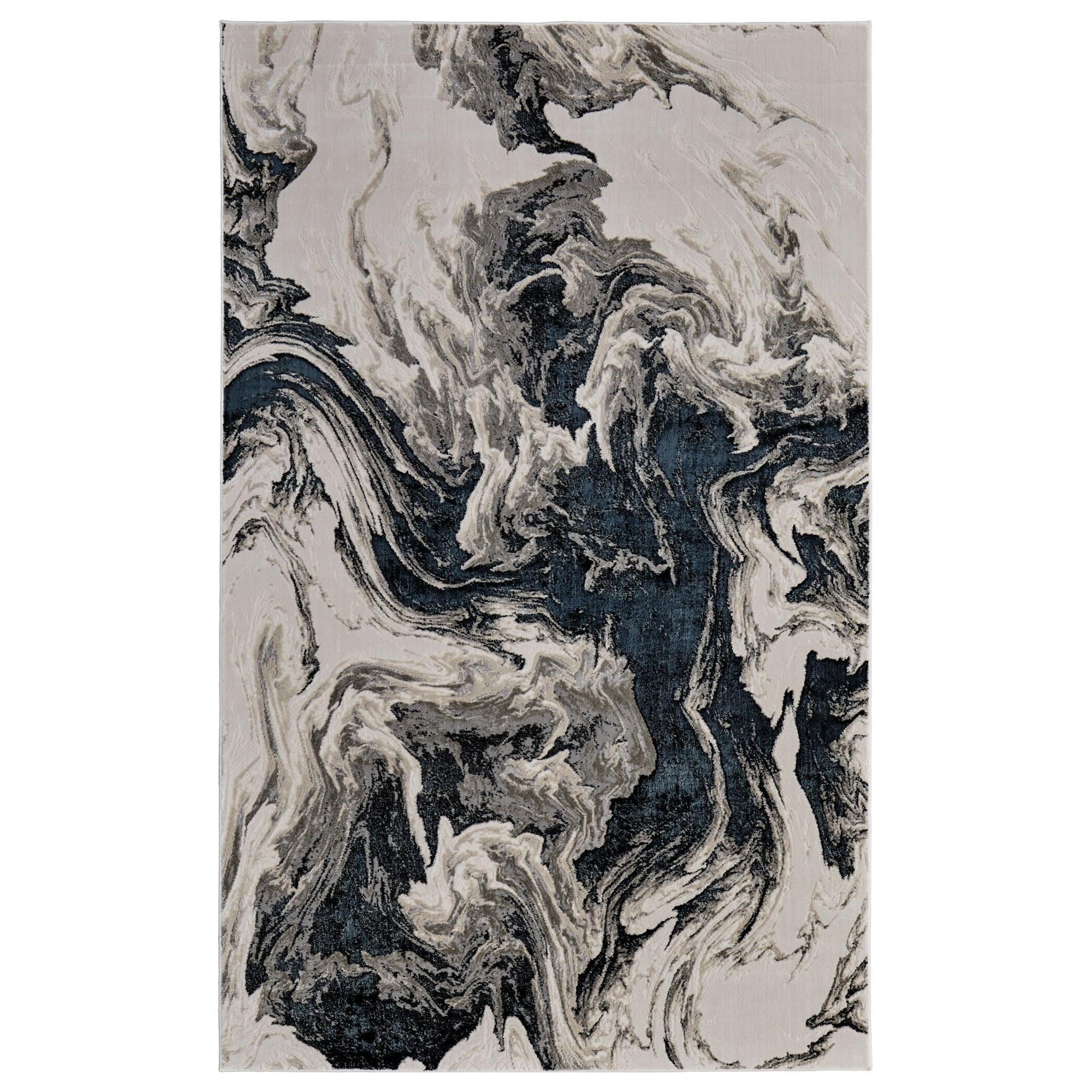 ガ*ム様 MEGARIDEF50 Feizy Micah 5' x 8' Black and Ivory Area Rug