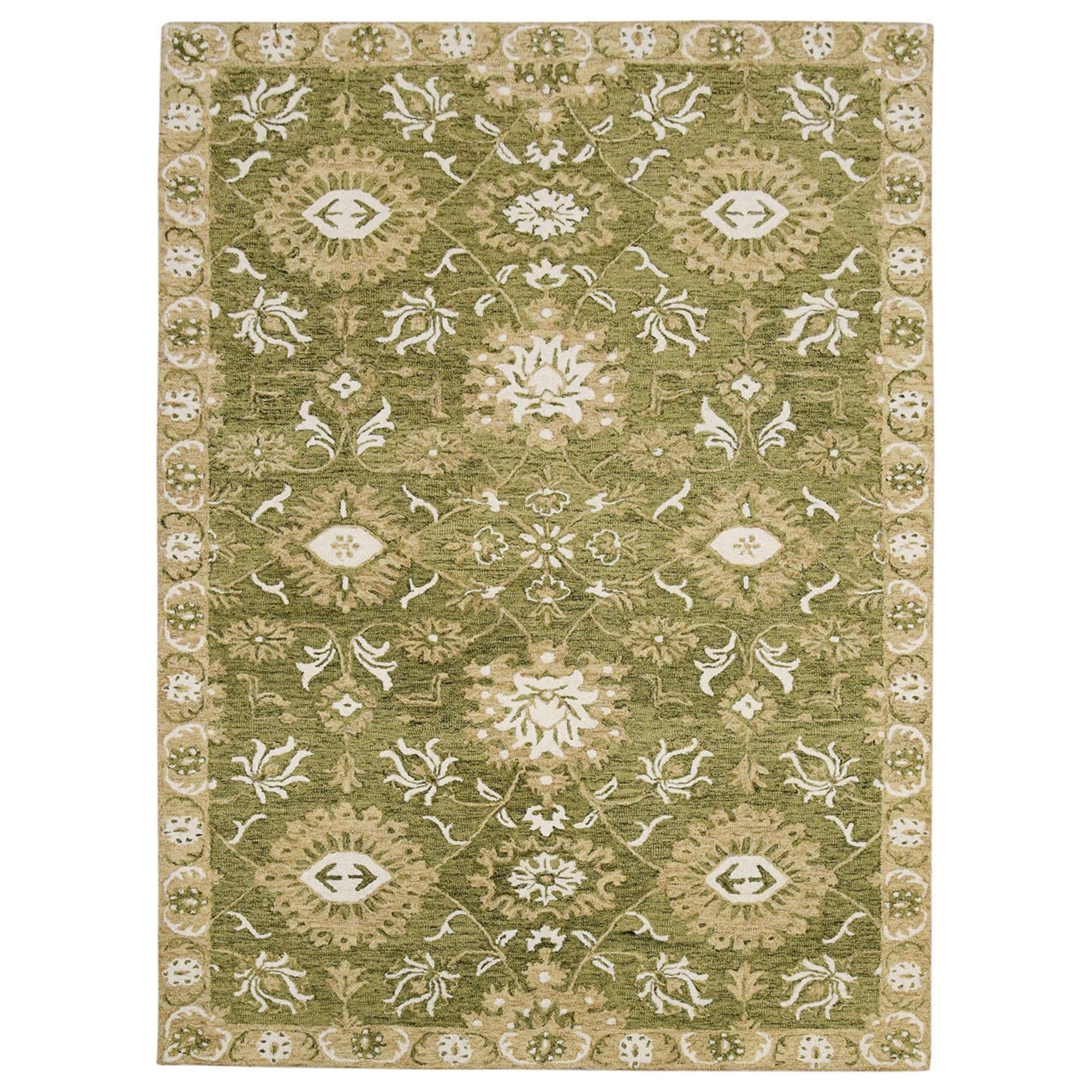 Amer Rugs Romania 2' x 3' Olive Green Area Rug Nebraska Furniture Mart