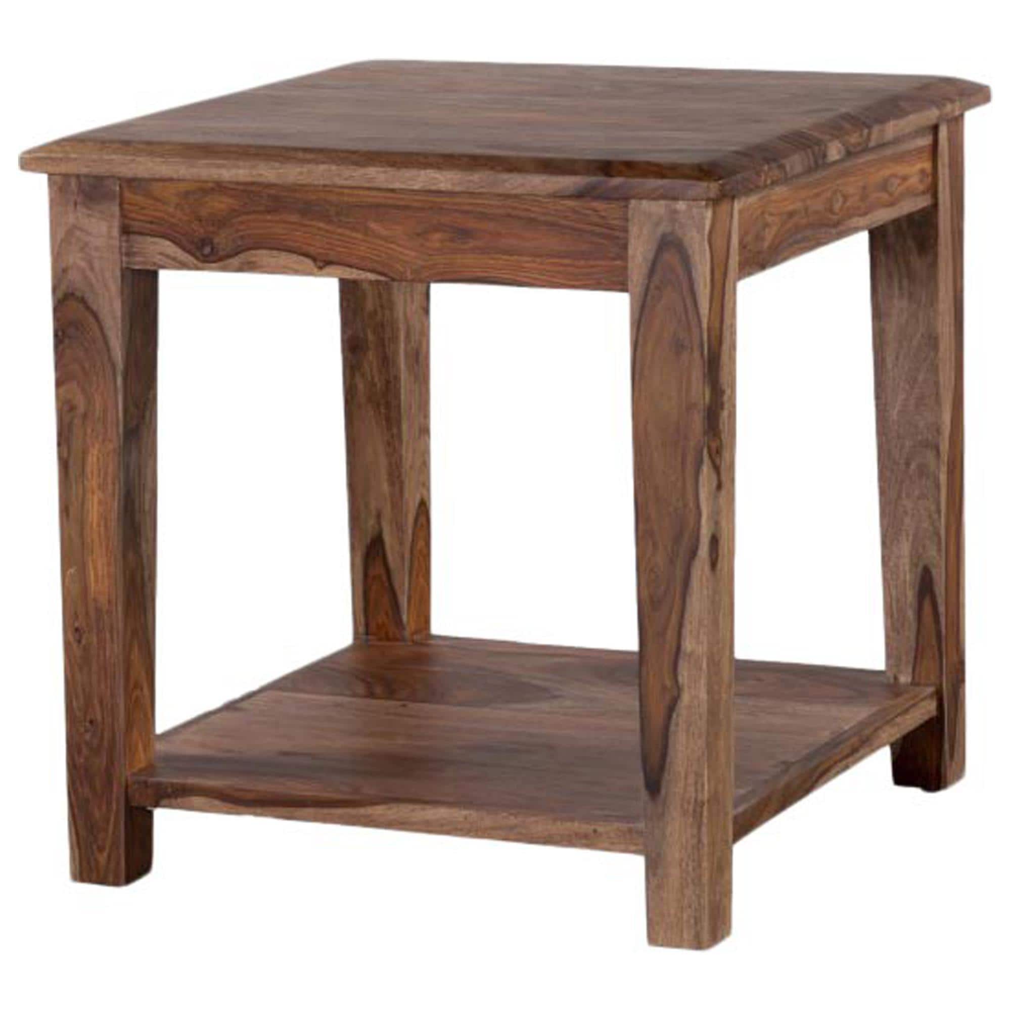 Porter Design Sonora Harvest End Table in Natural Sheesham | NFM