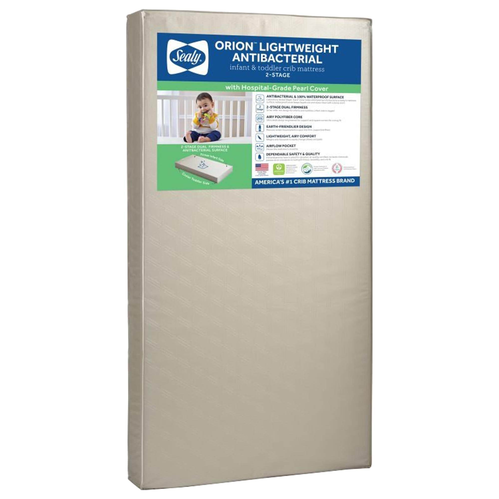 Kolcraft Orion Antibacterial 2-Stage Crib Mattress