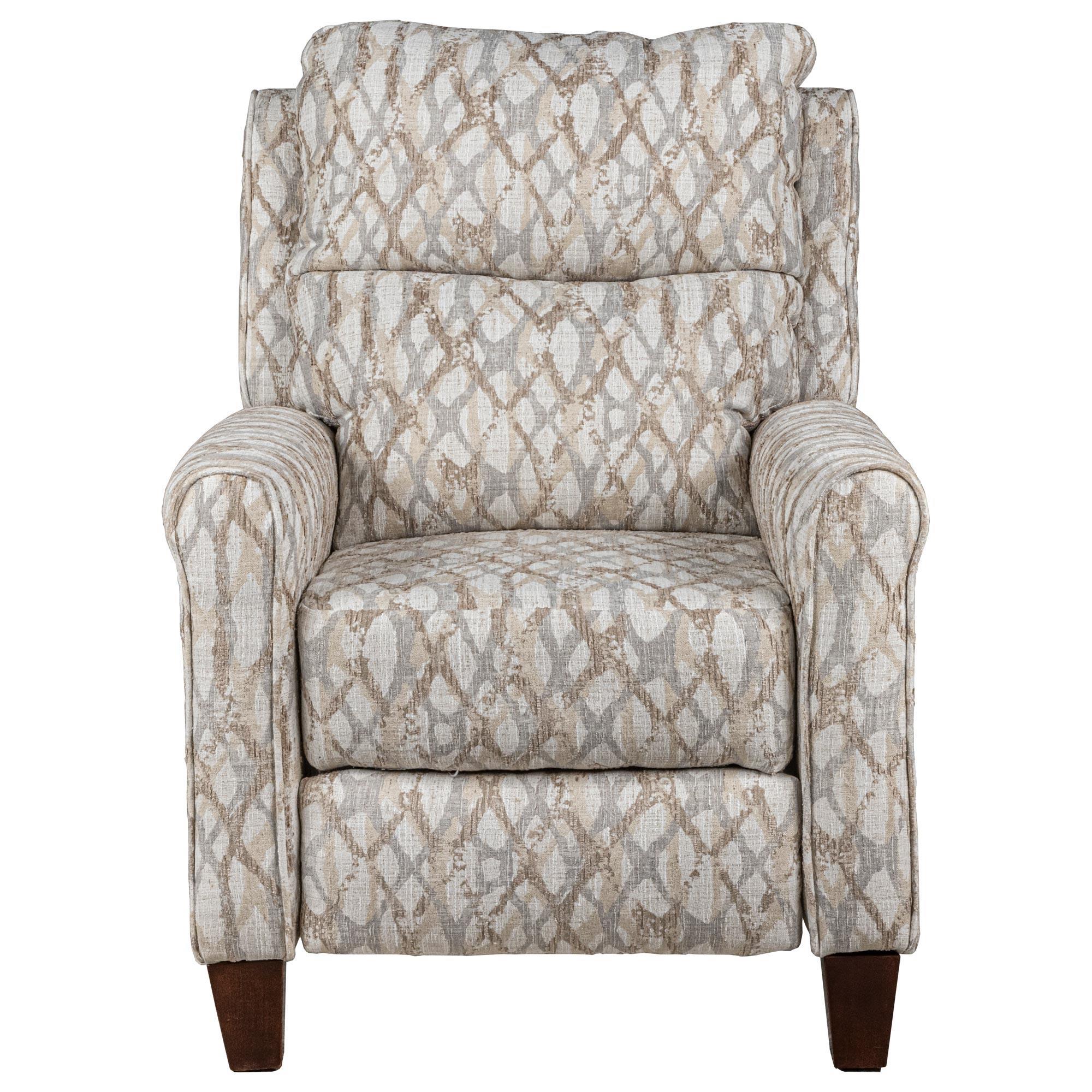 Southern Motion Pep Talk Push Back Recliner in Johana Platinum