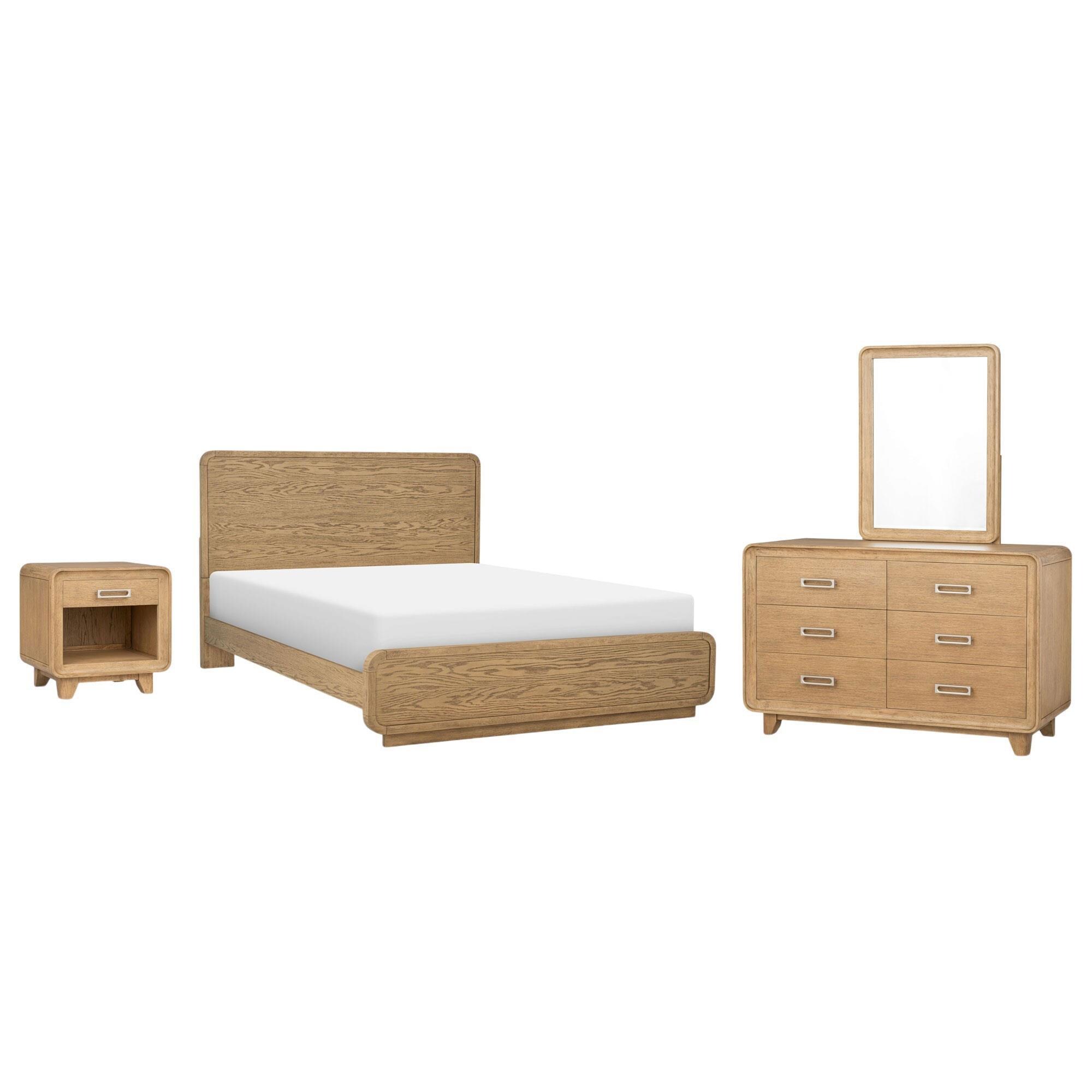 St Claire Home Margot and Theo 4 Piece Queen Platform Panel Set in